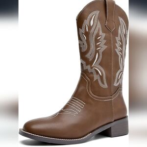 Brown Western Cowboy Boots